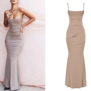 House of CB- corset maxi dress